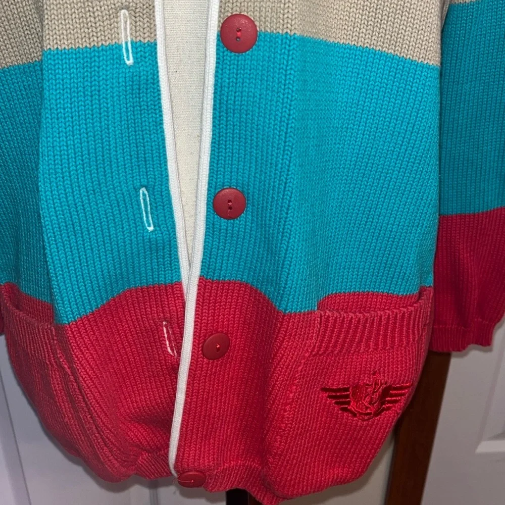 Dockers Striped Button Up Cardigan - Picture 3 of 10